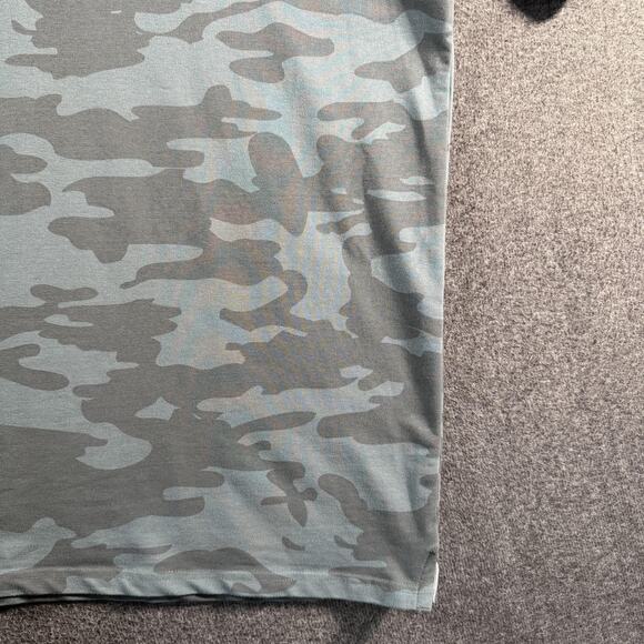 Moonshine Polo Shirt Mens XL Gray Green Camo Stretch Performance Golf Vented - Picture 8 of 12